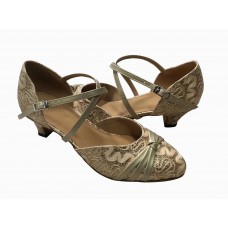 ROSIE GOLD SPARKLE - 1.5 LOW HEEL